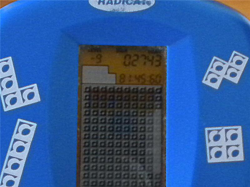 Most Lines Erased In A Hand Held Radica Tetris Game