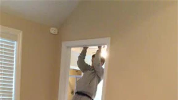 Most Fingertip Pullups by 10 Year Old