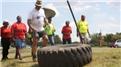 Fastest Time To Flip A 100-Kilogram Tire 4.5 Kilometers