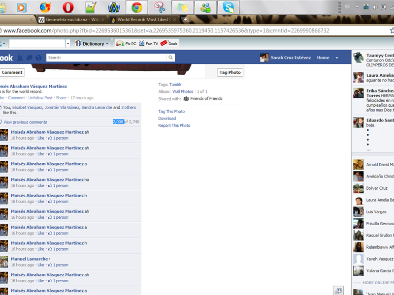 Most Liked Comments On A Single Facebook Status In Under 24 Hours