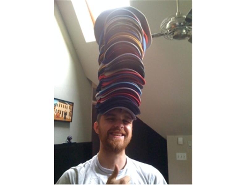 Most Hats Worn At Once