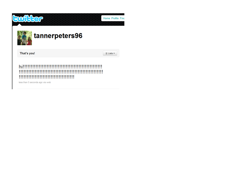 Most Exclamation Points In A Single Tweet