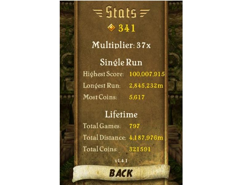 Farthest Distance Run In A Single Game Of 