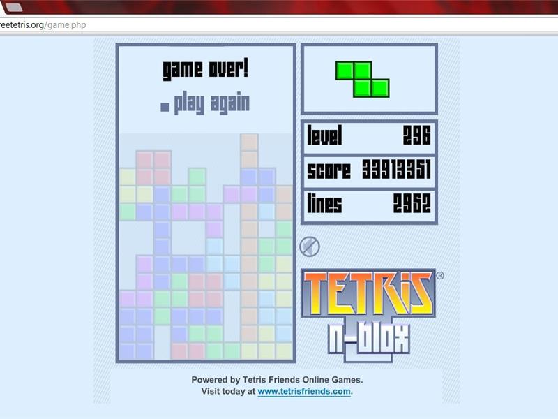 Highest Score On Tetris Game