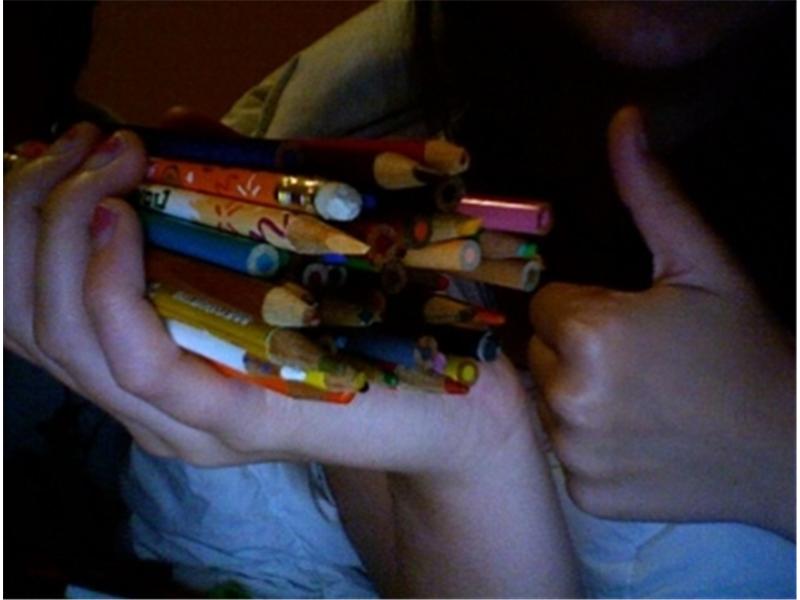 Most Pencils Held In Hand