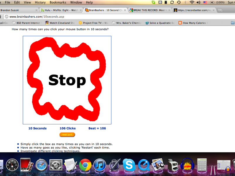 Most Mouse Clicks In 10 Seconds