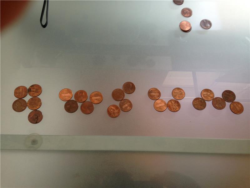 Fewest Pennies Used To Spell 