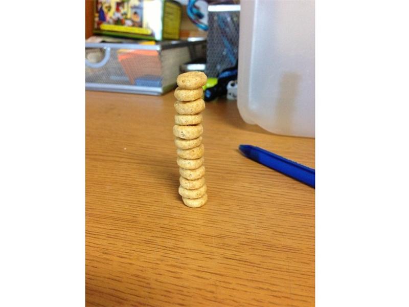 Tallest Honey Nut Cheerios Tower