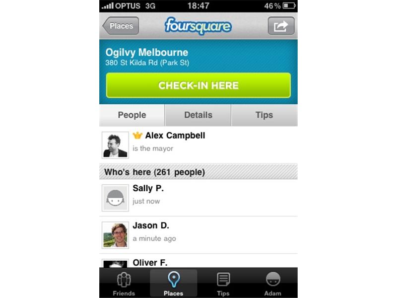 Largest Group To Check In At Same Venue On Foursquare At Once