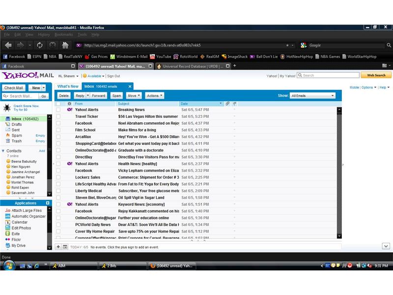 Most Unread Emails In An Inbox