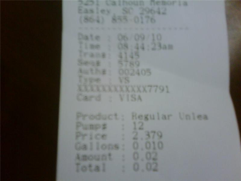 Cheapest Purchase Made With A Credit Card