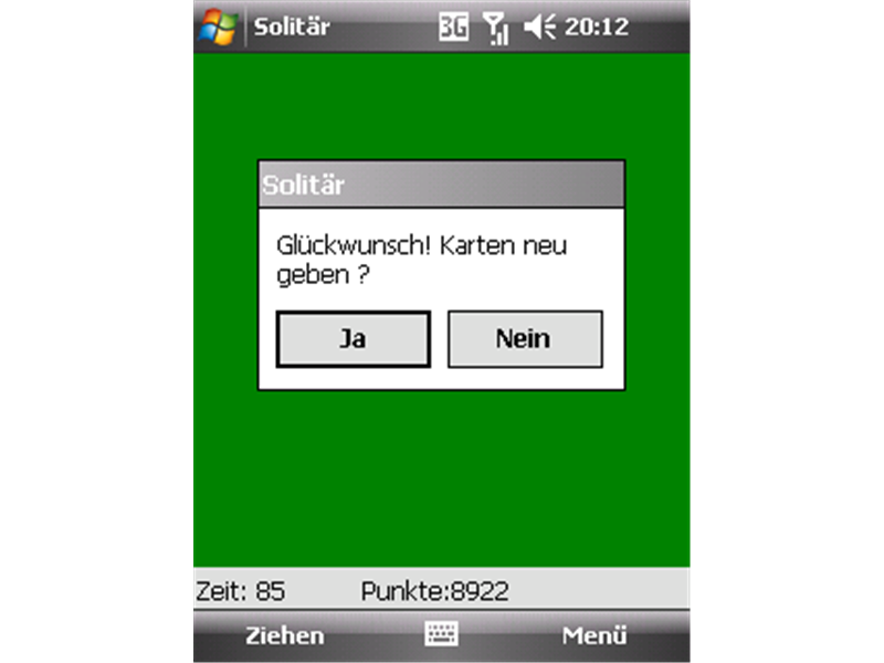 Highest Solitaire Score Using A Windows Mobile Device