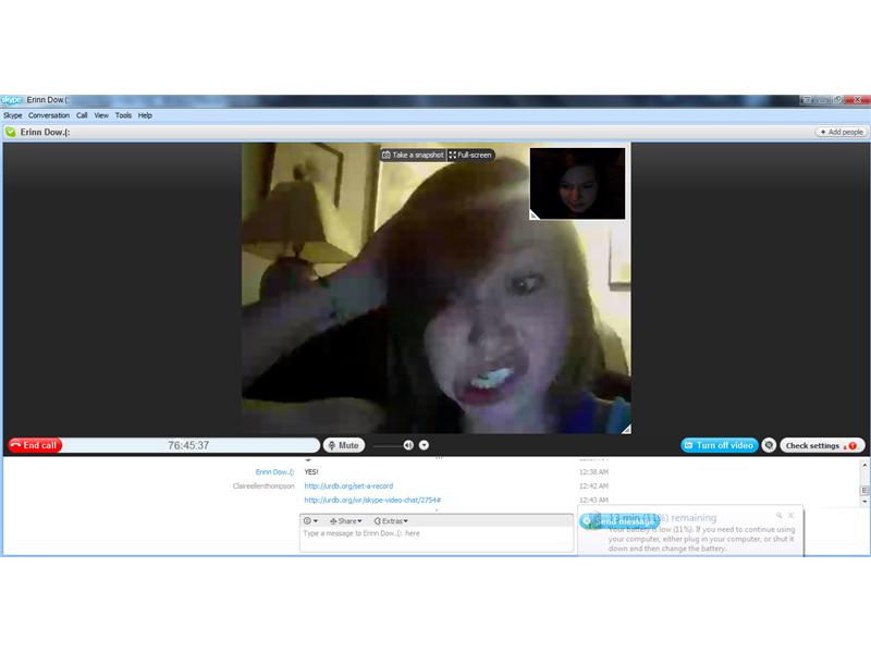 Longest Skype Video Chat