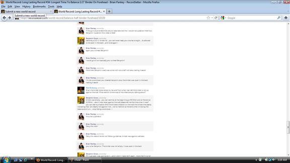 Most Times Accusing Someone of Being a Cheater in the Record Setter Comments
