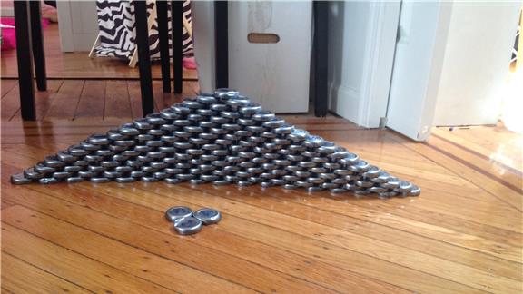 Largest Snapple Bottle Cap Pyramid