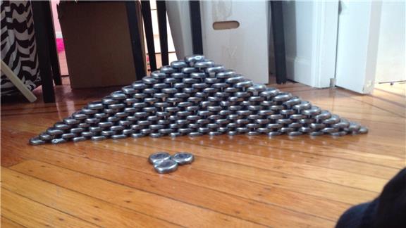 Largest Snapple Bottle Cap Pyramid