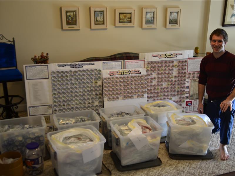 Largest Snapple Cap Collection