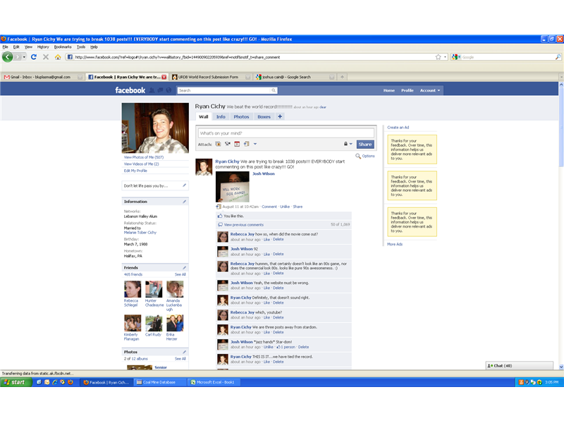 Most Comments On A Facebook Link To A Separate Facebook Page