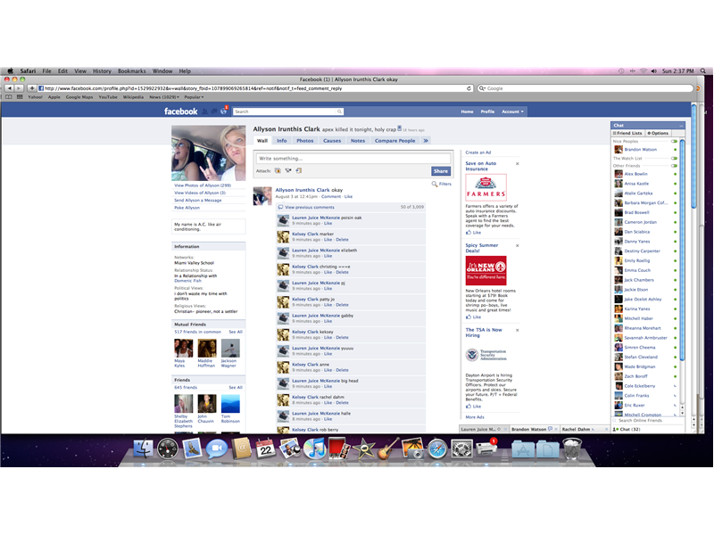 Longest Two-Person Comment Thread On A Facebook Status Update
