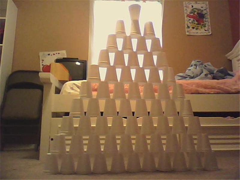 Largest Styrofoam Cup Triangle
