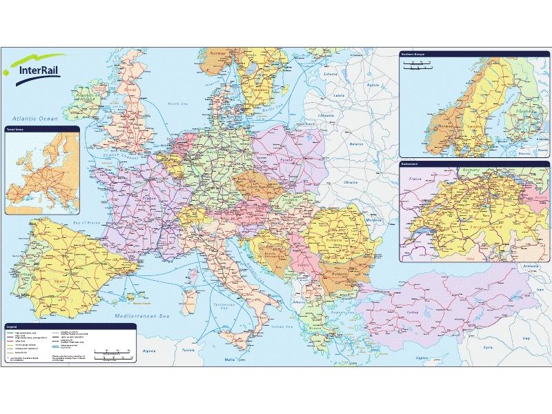 Fastest Time To Visit All 30 Countries Connected By InterRail