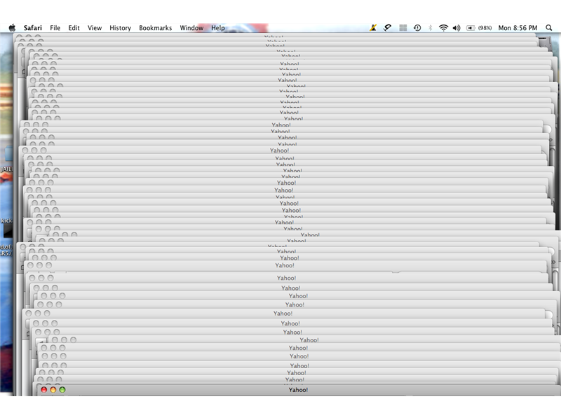 Most Yahoo! Home Pages Opened At Once