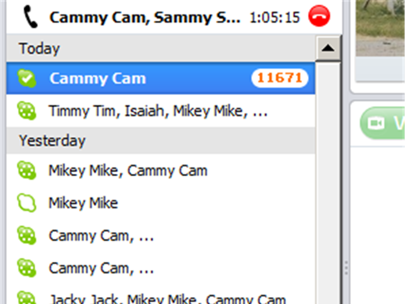 Most Unread Skype Messages In A Conversation