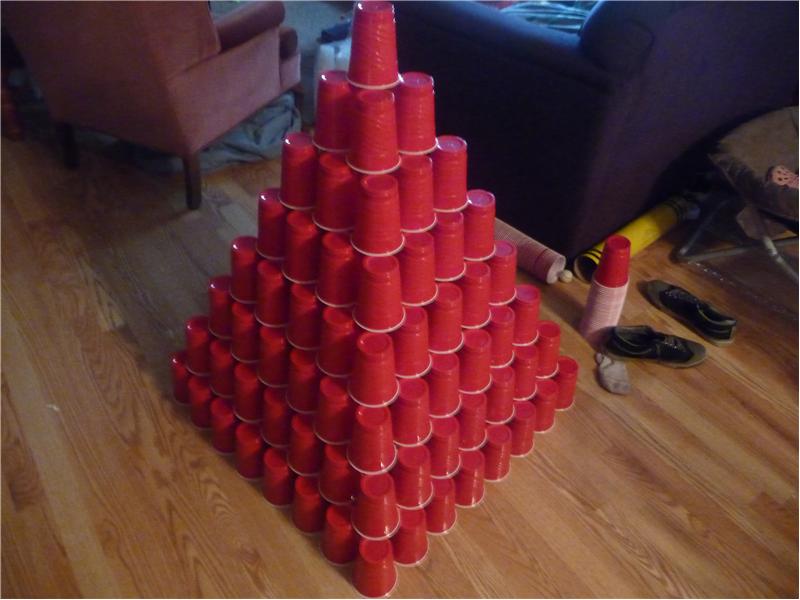 Largest Solo Cup Pyramid