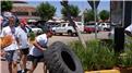 Fastest Time For Two People To Flip A 100-Kilogram Tire 2.5 Kilometers