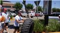 Fastest Time For Two People To Flip A 100-Kilogram Tire 2.5 Kilometers