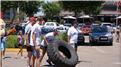 Fastest Time For Two People To Flip A 100-Kilogram Tire 2.5 Kilometers