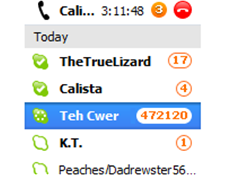 Most Unread Skype Messages In A Conversation