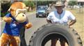 Fastest Time To Flip A 100-Kilogram Tire 4.5 Kilometers