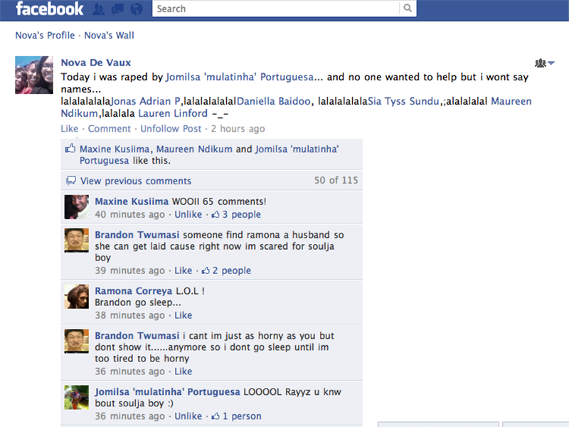 Most Comments On A Facebook Status Update