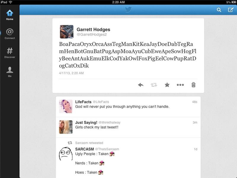 Most Animals Named In A Tweet