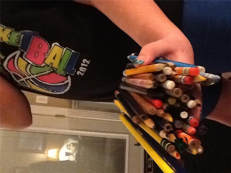 Most Pencils Held In Hand