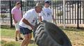 Fastest Time For Two People To Flip A 100-Kilogram Tire 2.5 Kilometers