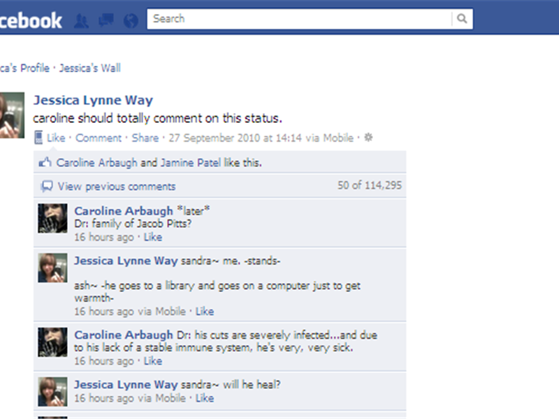 Most Comments On A Facebook Status Update