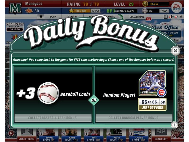 Lowest Rated Player Collected From A Daily Bonus In 