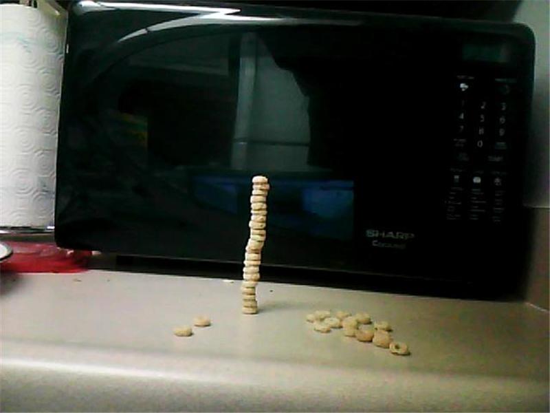 Tallest Honey Nut Cheerios Tower