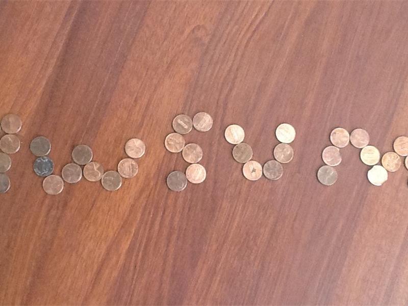 Fewest Pennies Used To Spell 