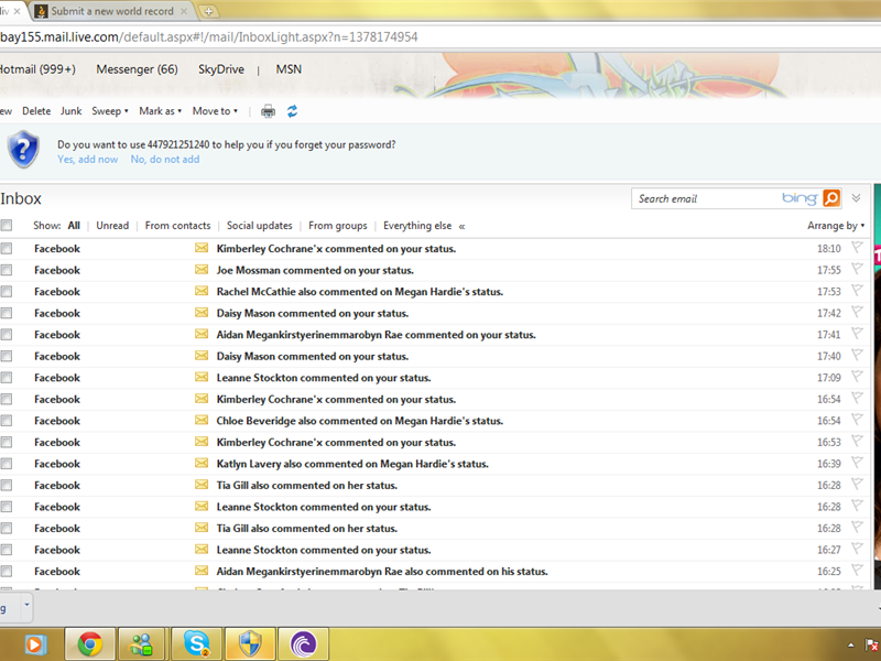 Most Unread Emails In Inbox