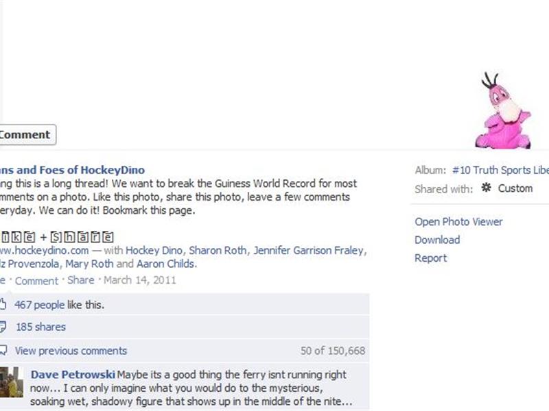 Longest Comment Thread On A Facebook Photo