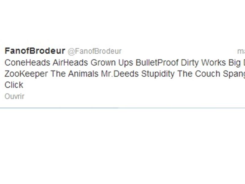 Most Adam Sandler Movies Mentioned In A Tweet