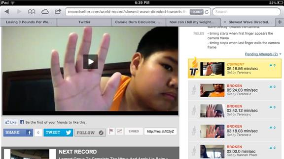 Most Times to Break a World Record