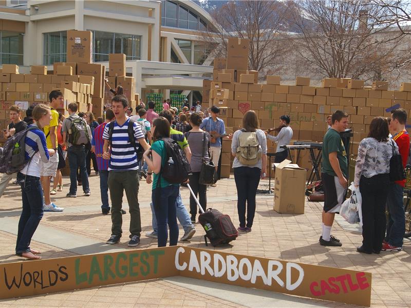 Largest Cardboard Fort