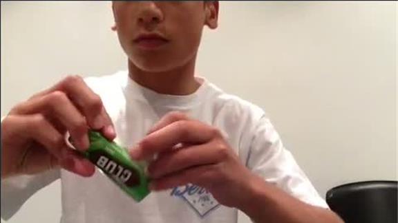 Fastest Time to Eat a Club Bar Without Hands