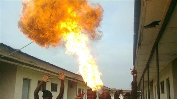 Most  Fire Flames From Mouth 