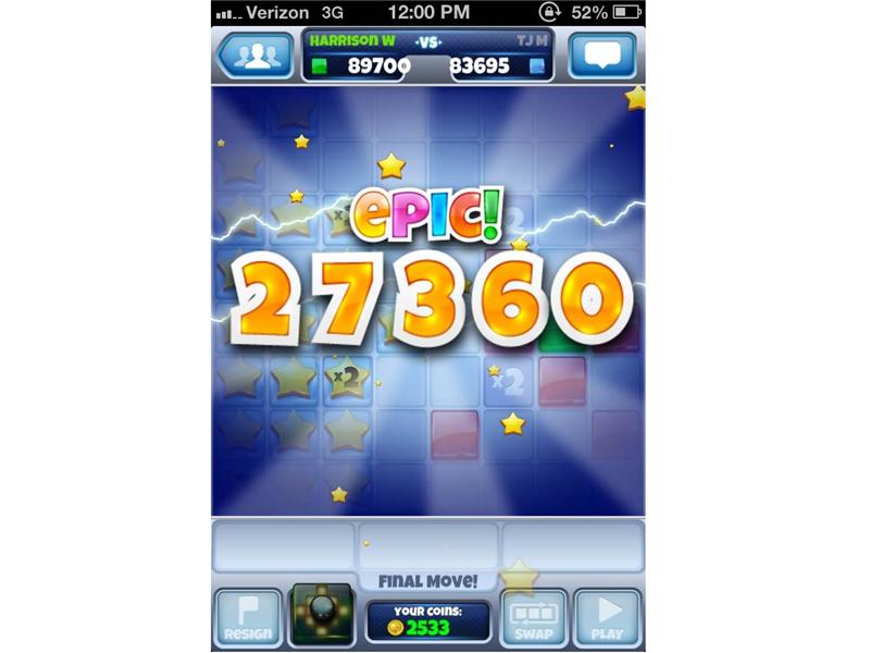 Highest Scoring Single Move In 