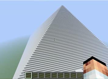 Largest Hand-Placed Nether Quartz Pyramid In "Minecraft" (PC) | World ...